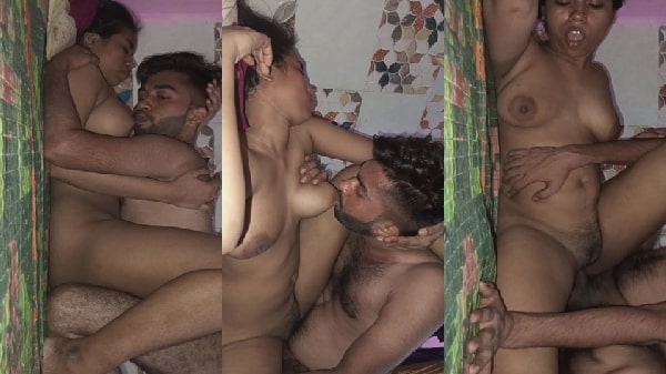 Bhabhi ka lover bhabhi ke boobs ko chuste hue chod raha hai