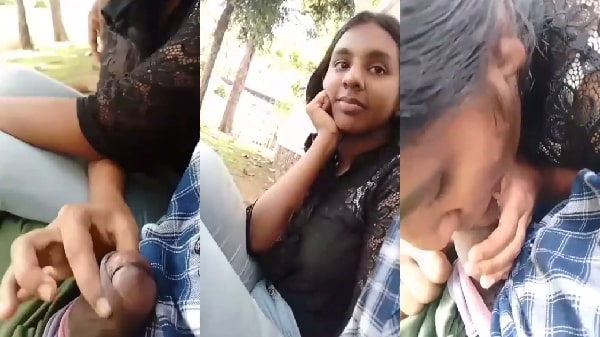 College ground mai apne classmate ka lund chusti ladki