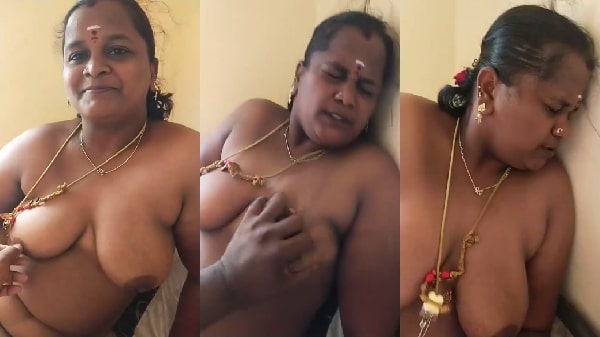 Mallu aunty ko maja aaya jab uske lover nai uske bade boobs dabaya