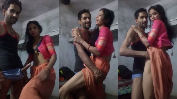 Gaanv ki slim bhabhi ki chut mai lund ghusaaya devar nai khade khade