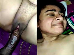 Desi aunty taking big cock nd making crying expression