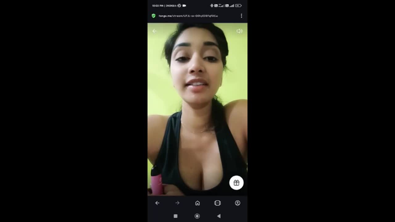 Telugu Insta Girl Chandu Charms aka chittyyyy Topless Boobs on Tango 121 Live