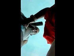 Aunty jerrking off his devar