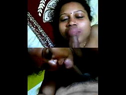 Desi Village Bhabhi Sucking her Husband dick in Midnight