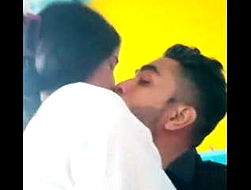 Desi couple fucking on chair in cafe