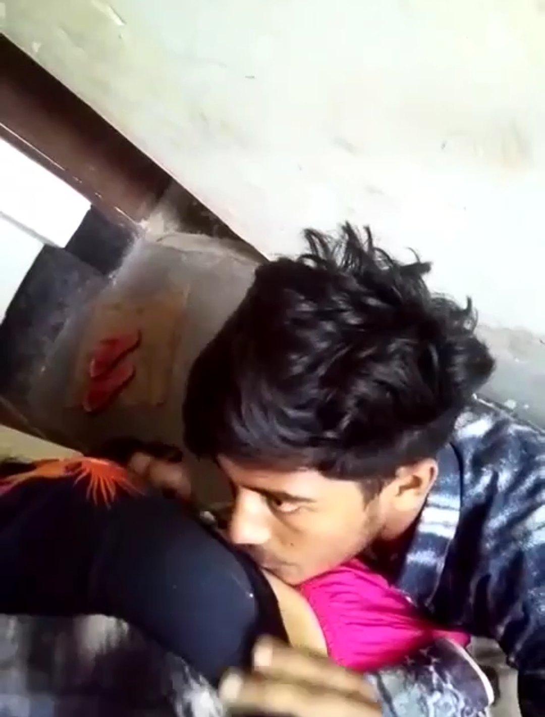 Desi teen couple sharing love
