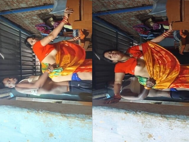 Moaning bhabhi sex in saree in standing viral xxx