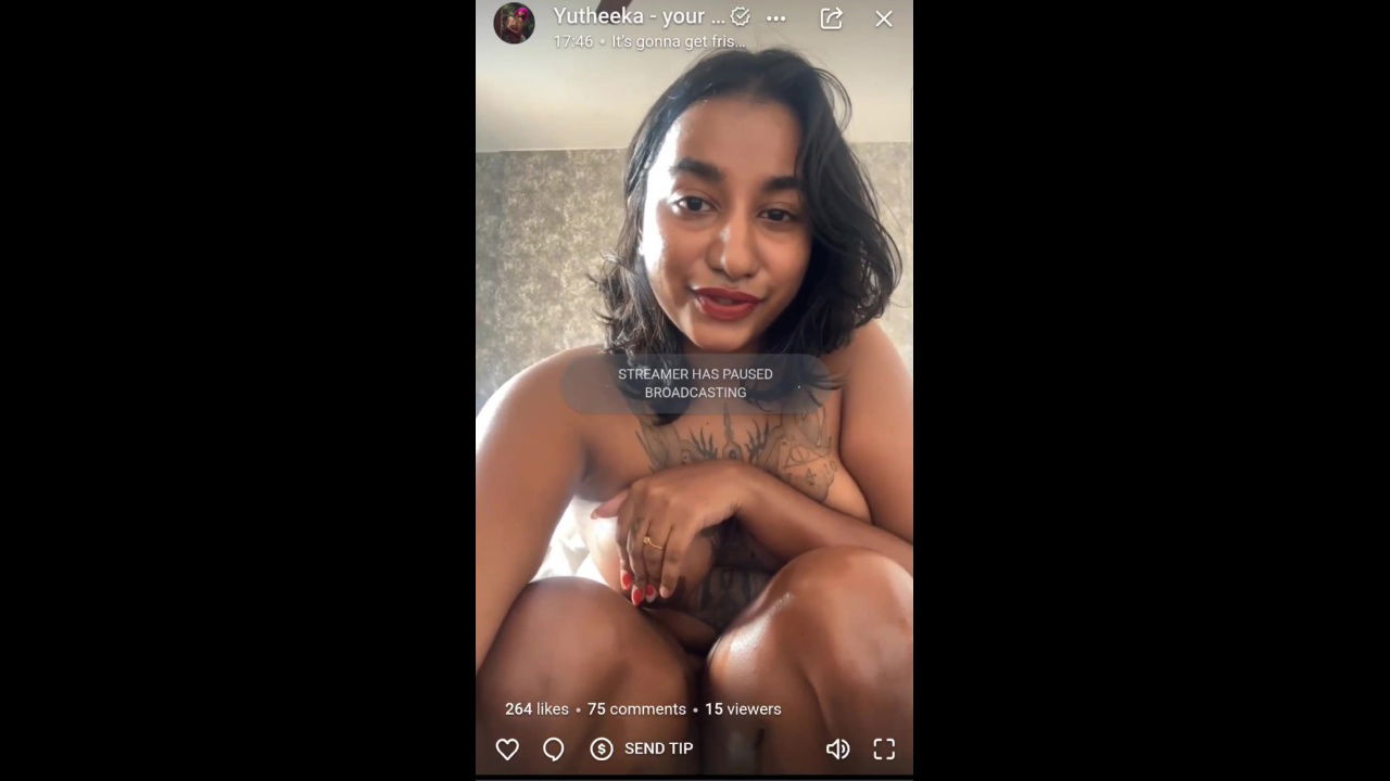 Yutheeka Prasad Borkar Showing tattoos on Naked Boobs and Ass Stripchat Sow