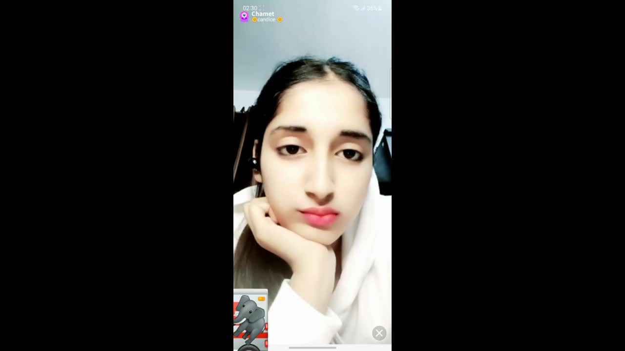 candice Showing Boobs & Ass on Chamet Live ~ with Face