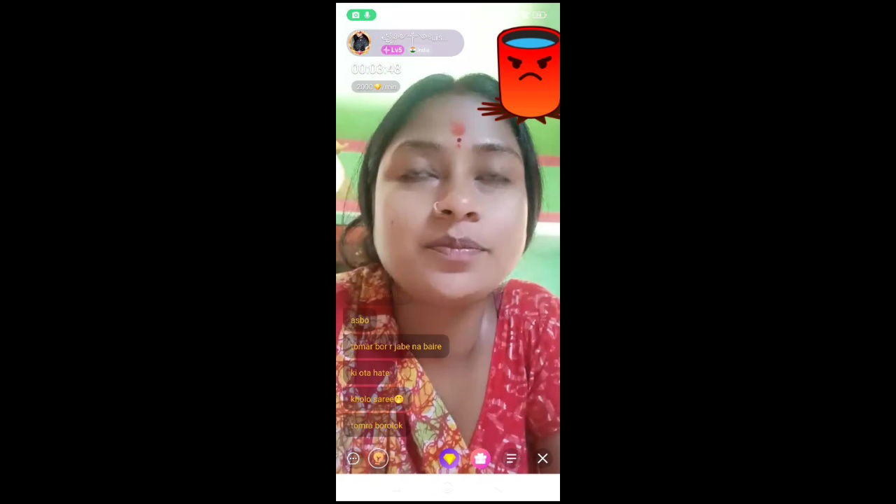 random chamet bhabi with saree