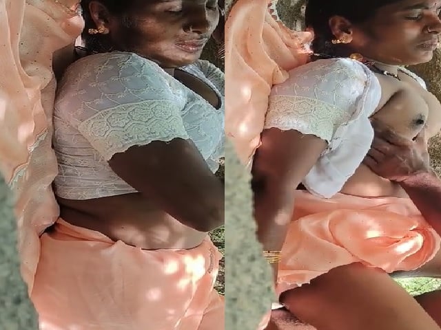 Telugu wife outdoor fucking with husband friend