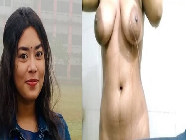 Big boobs wet bathing college girl nude viral videos