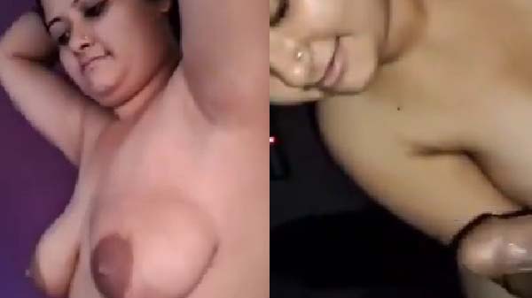 Big booby kamwali ne handjob diya