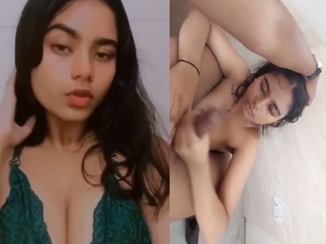 Attractive eyes and boobs of hot Indian girlfriend